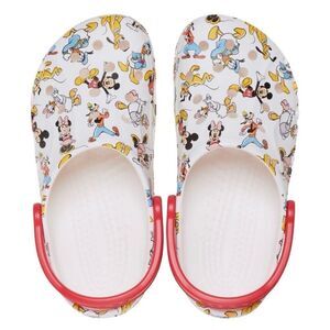 Adult Unisex Disney Mickey and Friends Crocs Red/ White Baya Clog Slip on 8